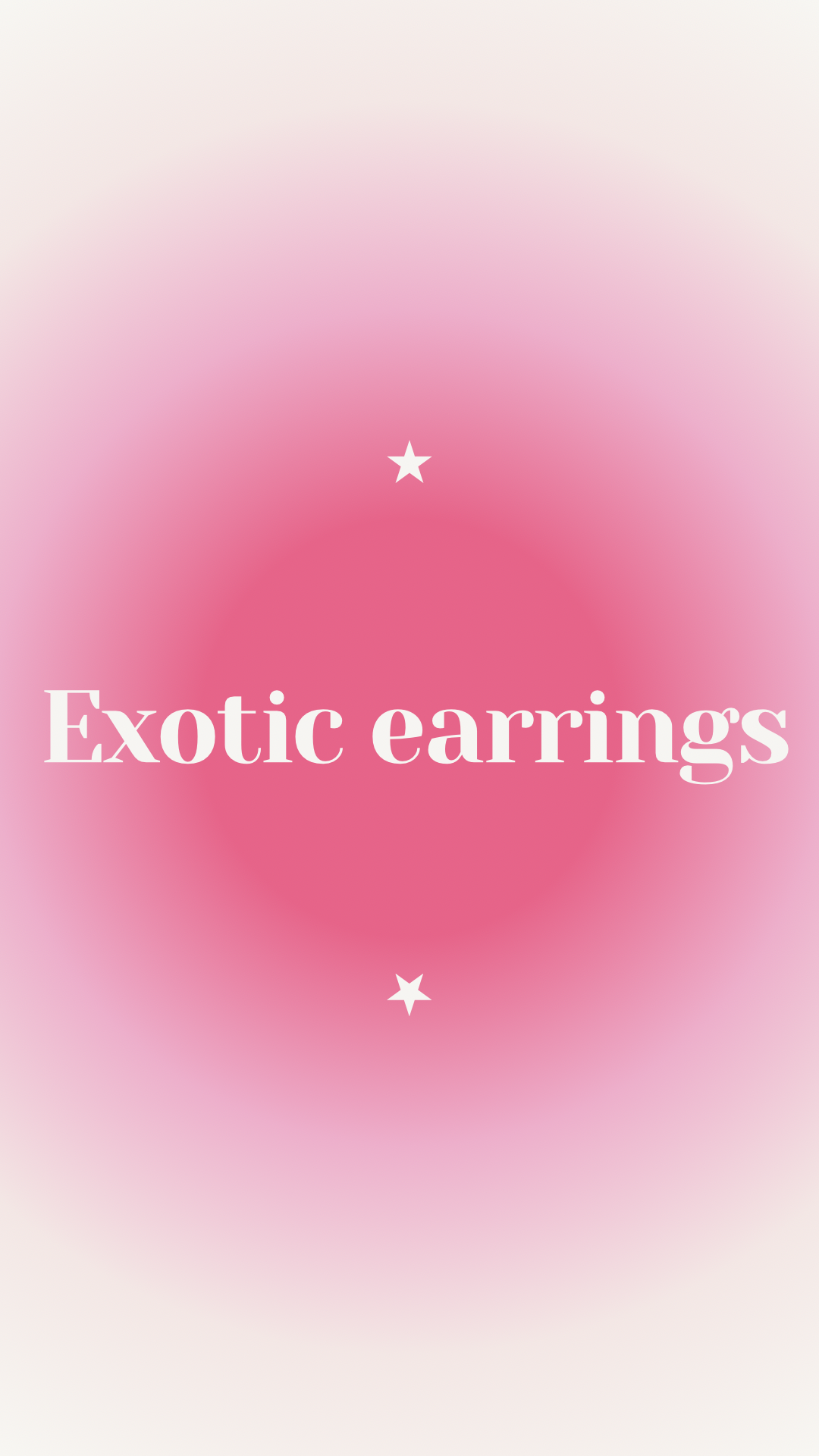 Exotic earrings