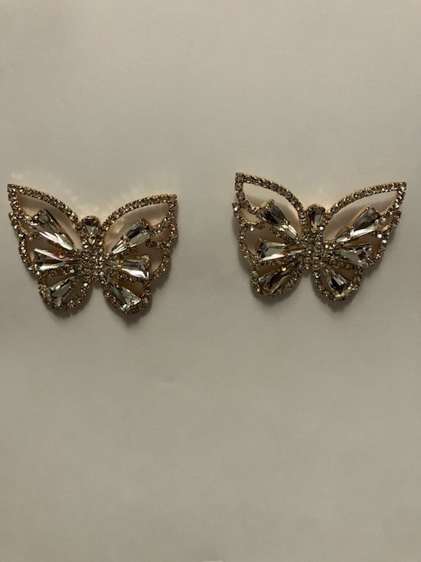 Big silver and gold butterfly