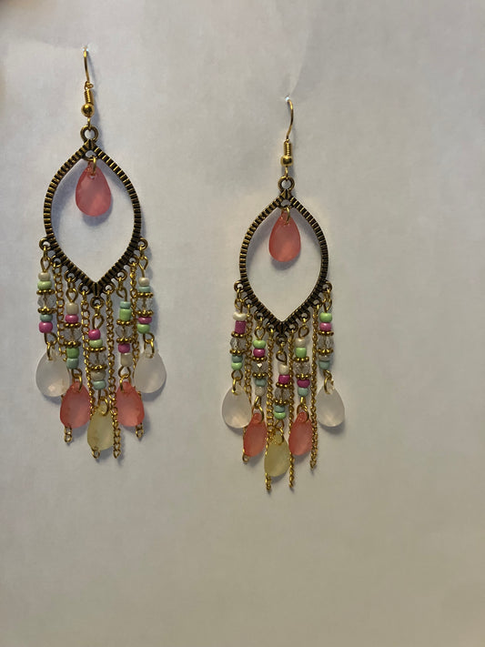 Gem stone earrings