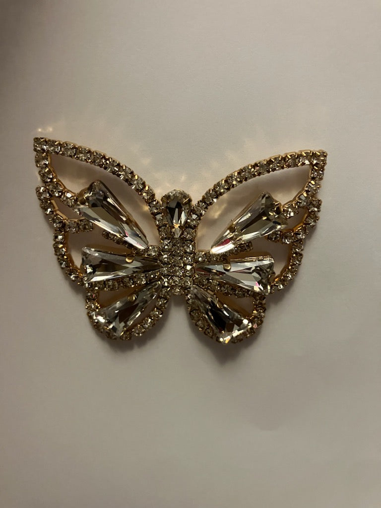 Big silver and gold butterfly