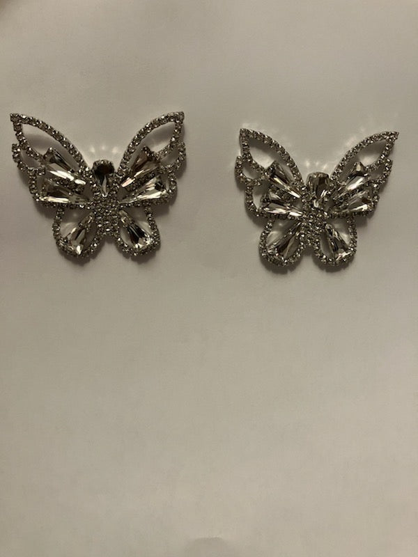 Big silver and gold butterfly